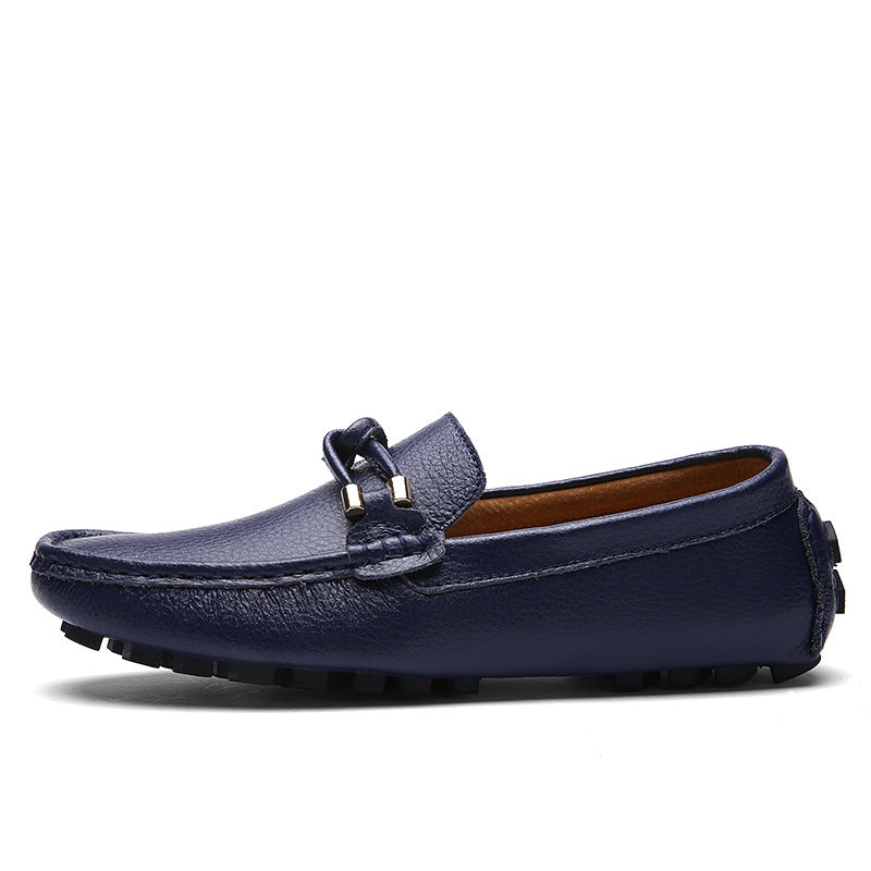 Men’s British Style Peas Slip-On Shoes
