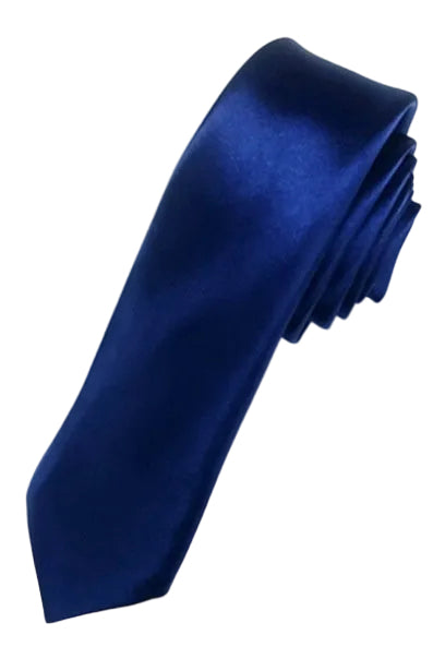 8cm Black Hand-tied Plain Suit Tie