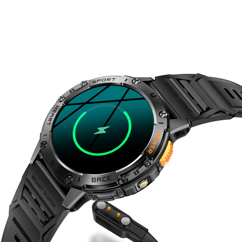 Watch Men's Round Screen Health Monitoring Blood Pressure Heart Rate Multifunctional