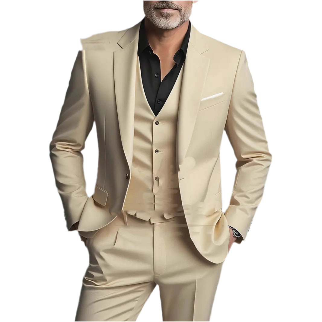 Men's Business Slim-fitting Suit Three-piece Suit