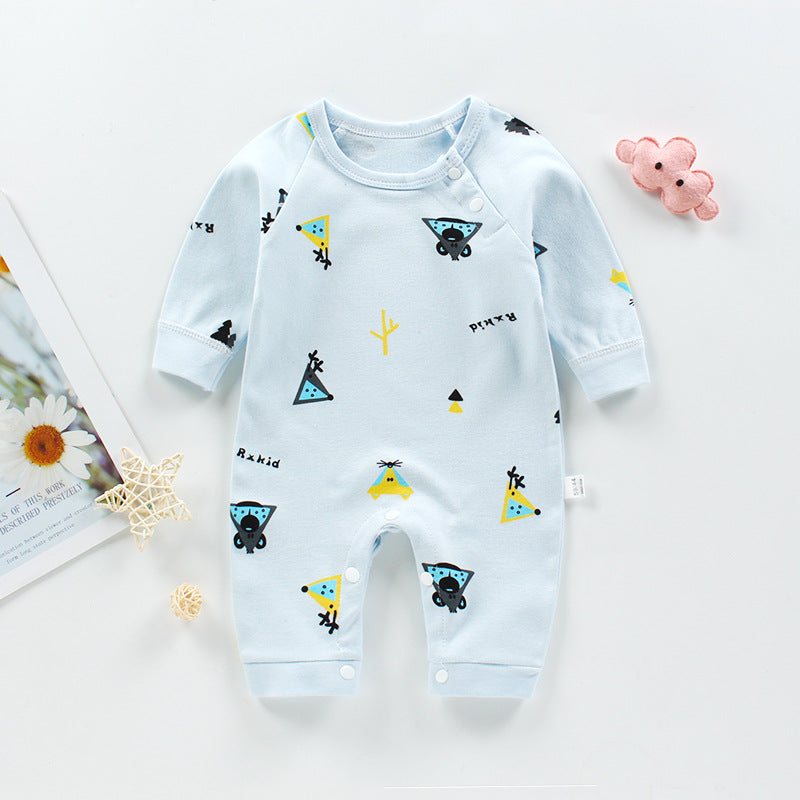 Long-sleeved Cotton Romper
