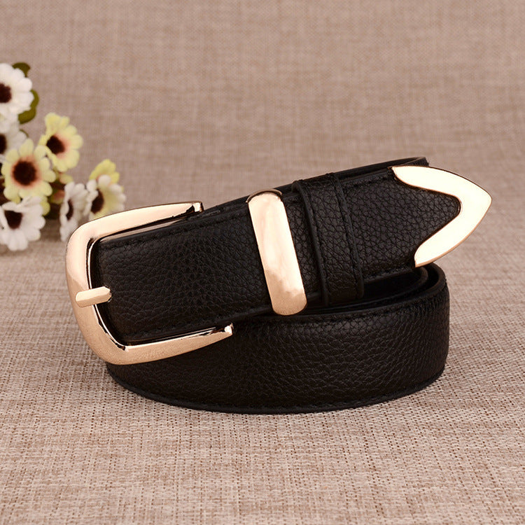 Paint Alloy Buckle Pant Belt