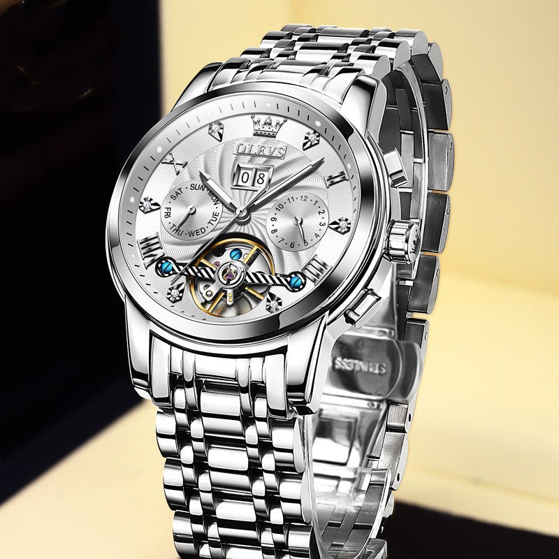 Automatic Mechanical Watch Business Multifunction Men