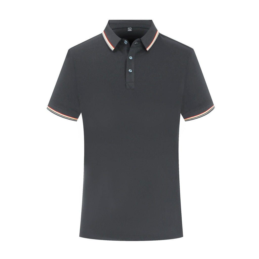 Summer Ice Silk Overalls Polo Shirt