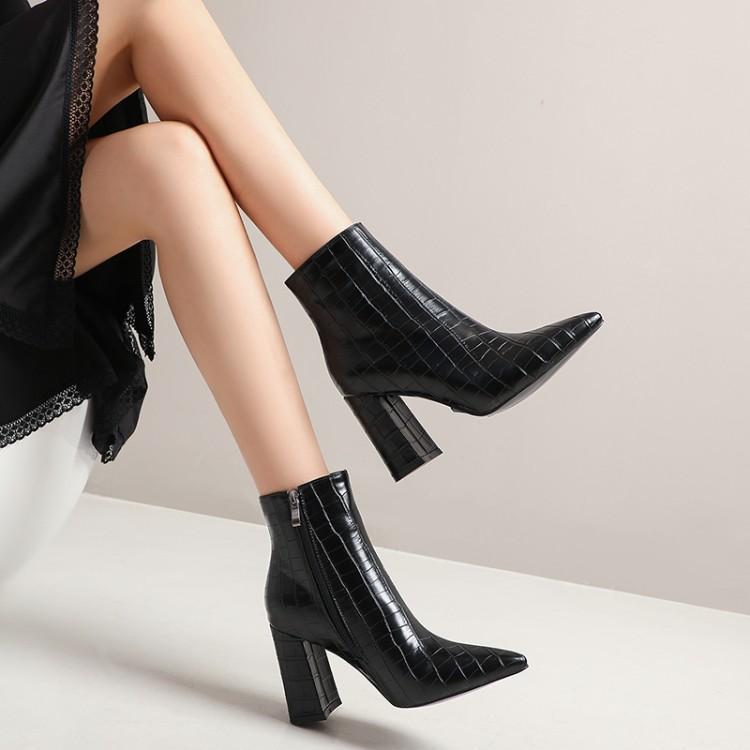 Thick High-heeled Martin Boots