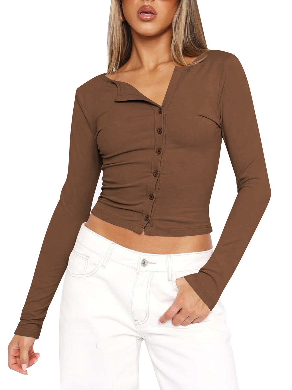 Slim-fit   Style Long-sleeved T-shirt