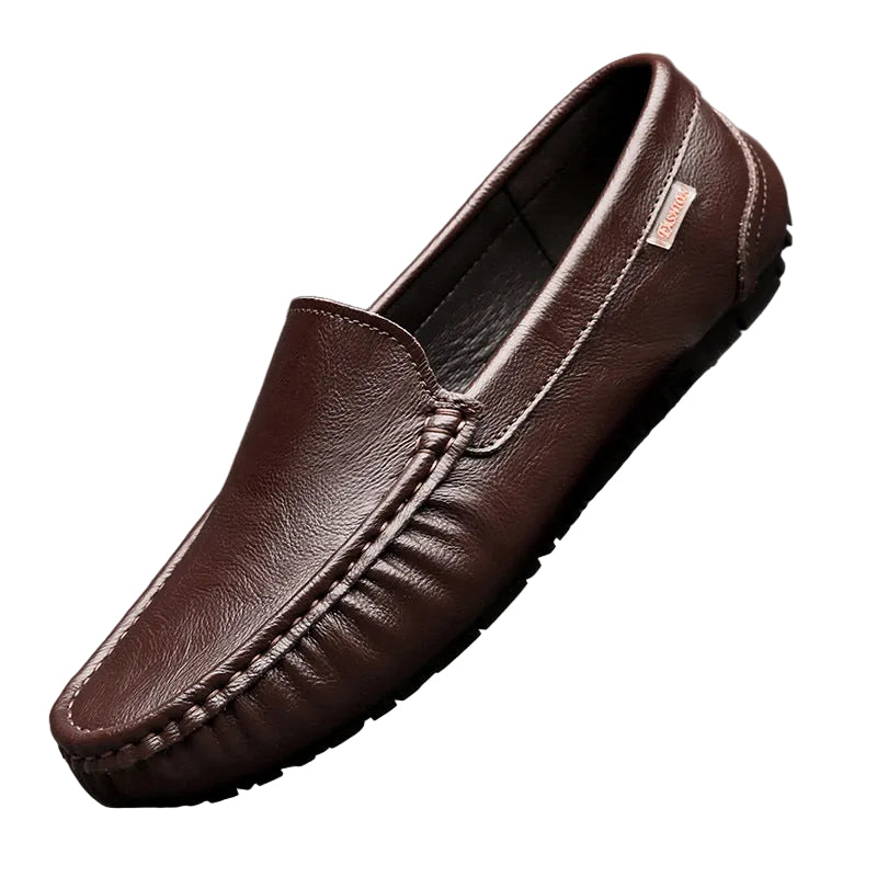 British Style Leather Slip-on Loafers