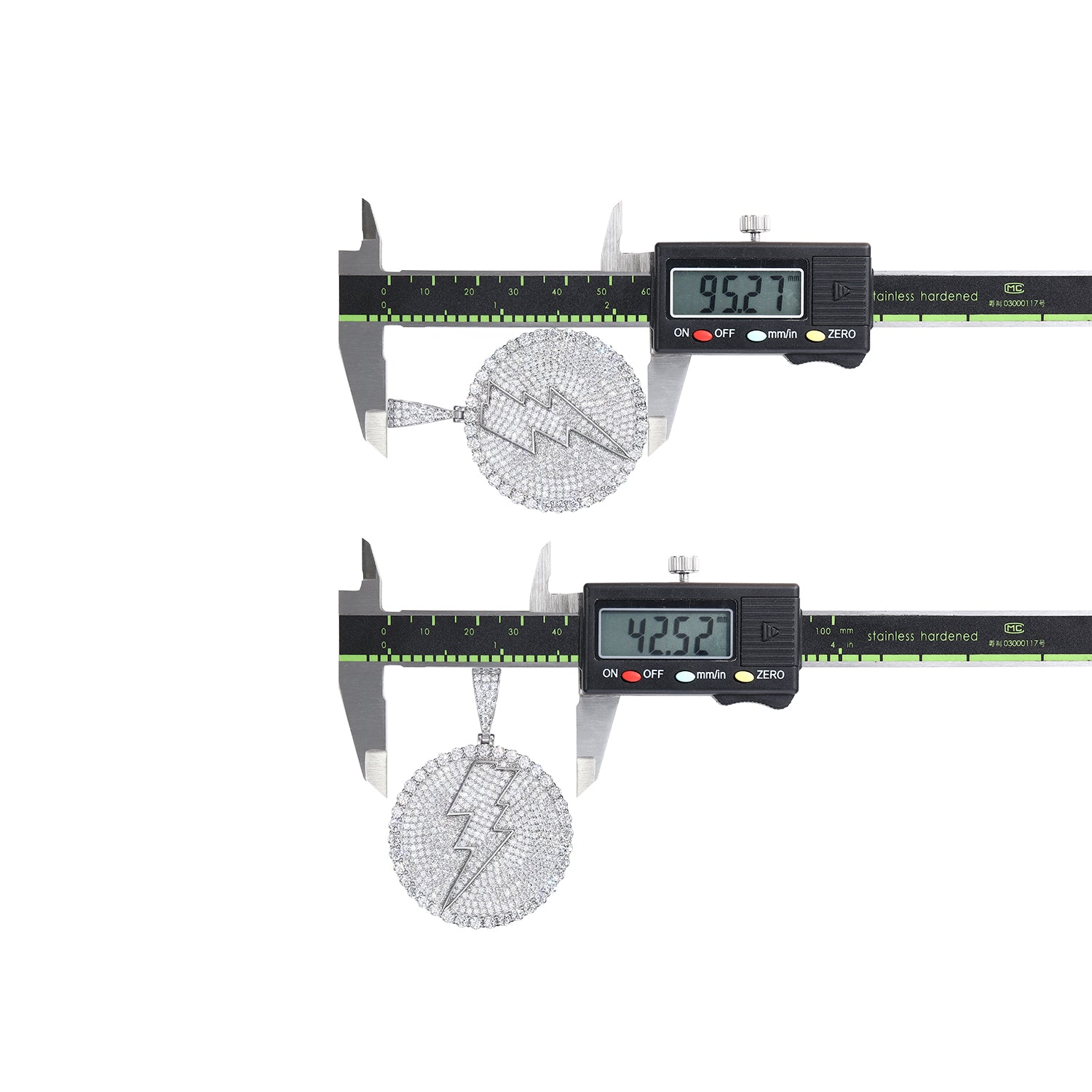 The Glory Of Thunder - A Fashionable And Trendy Necklace Pendant Set With Top-quality Moissanite S925 Silver And Platinum Plating Can Be Tested With A Diamond Pen