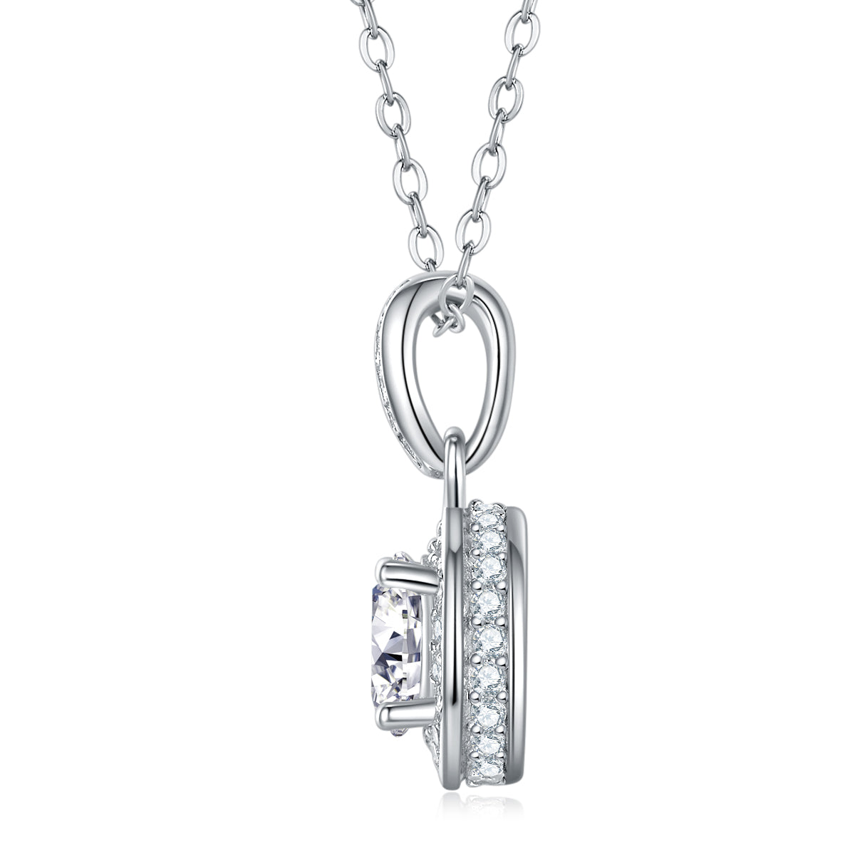 Dark Night Elf - A Fashionable And Luxurious Diamond Jewelry Pendant Set With 1-carat Moissan Diamond S925 Sterling Silver And Platinum Plating