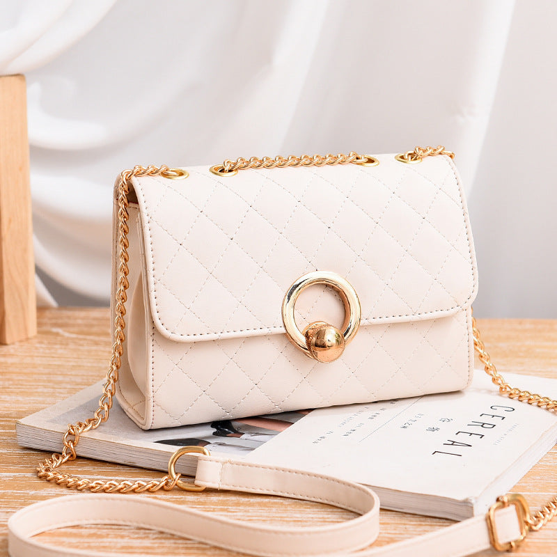 Small  Fashion Chain Rhombus Casual All-match  Ladies Trendy Messenger Bag