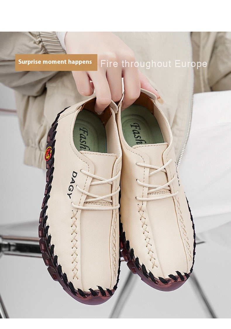 Beef Tendon Soft Bottom Not Tired Feet Flat Casual Shoes