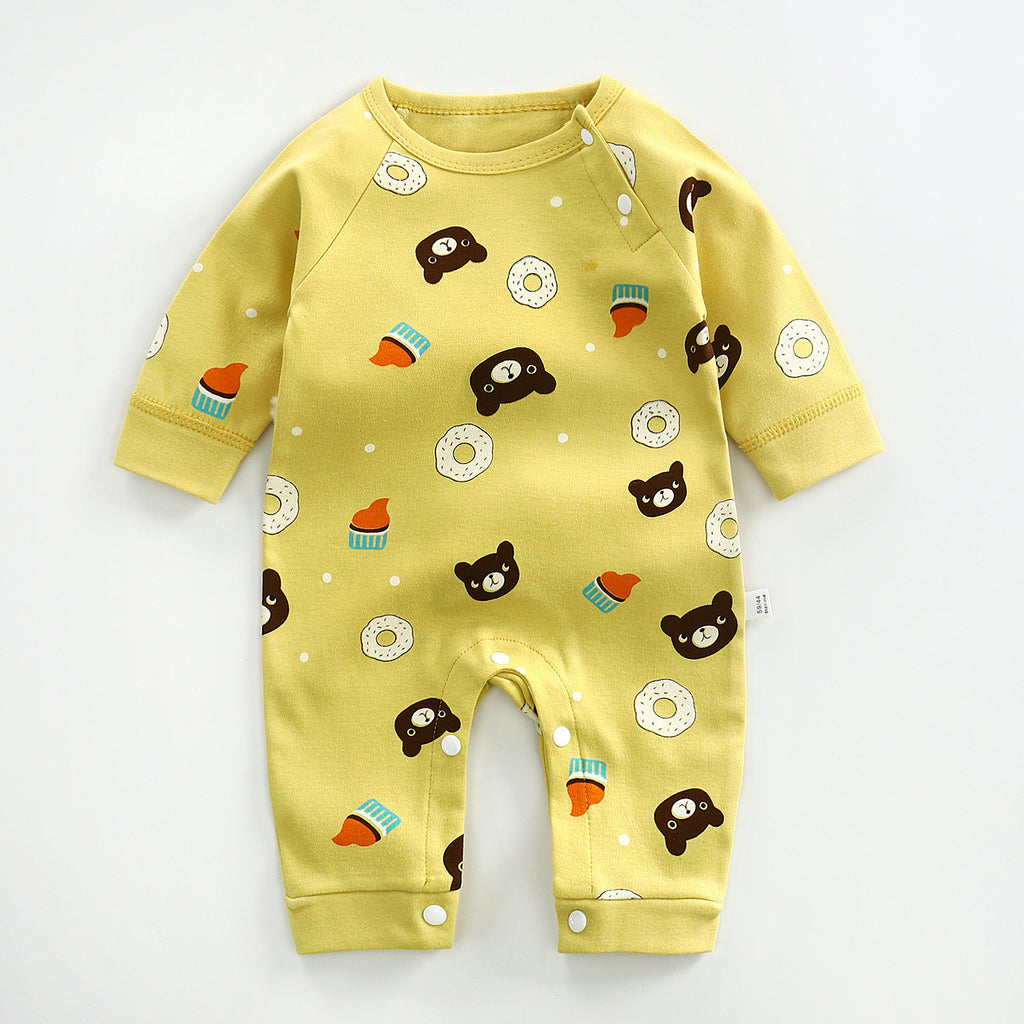 Long-sleeved Cotton Romper