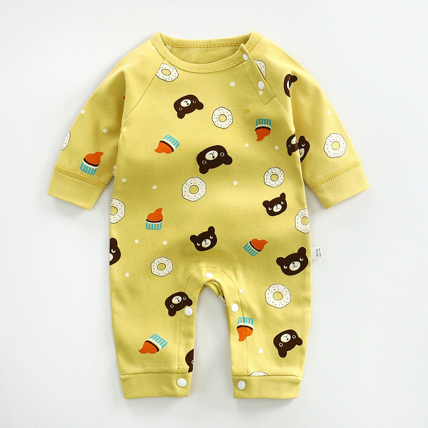 Long-sleeved Cotton Romper