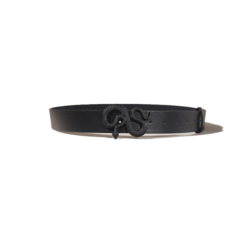 Retro Punk Neutral Serpentine Buckle Belt
