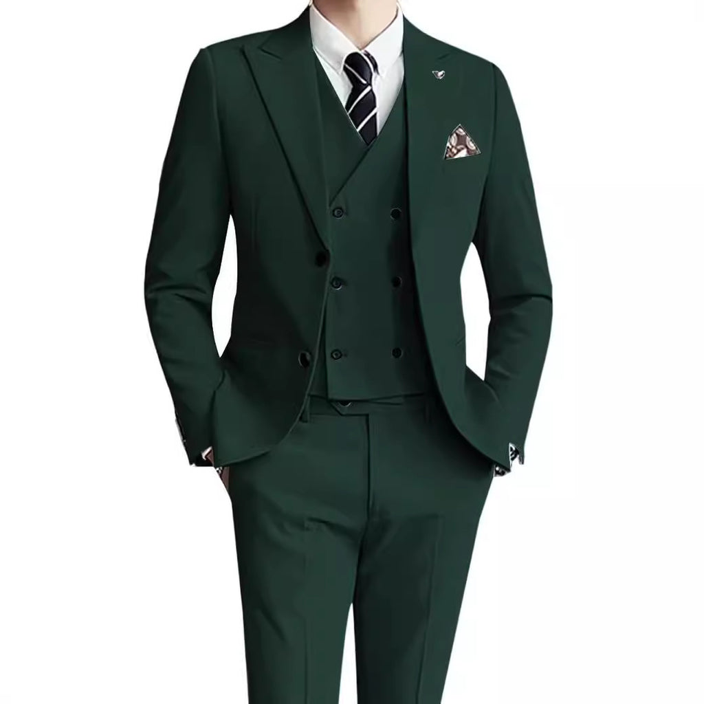 Men's Suit Set Three-Piece Suit Formal Wear