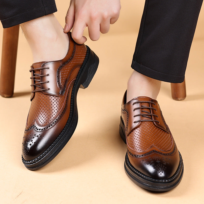 Hollow  Business leather  Formal Wear