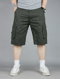 Men's Tooling Big Pocket Beach Casual Cotton Shorts