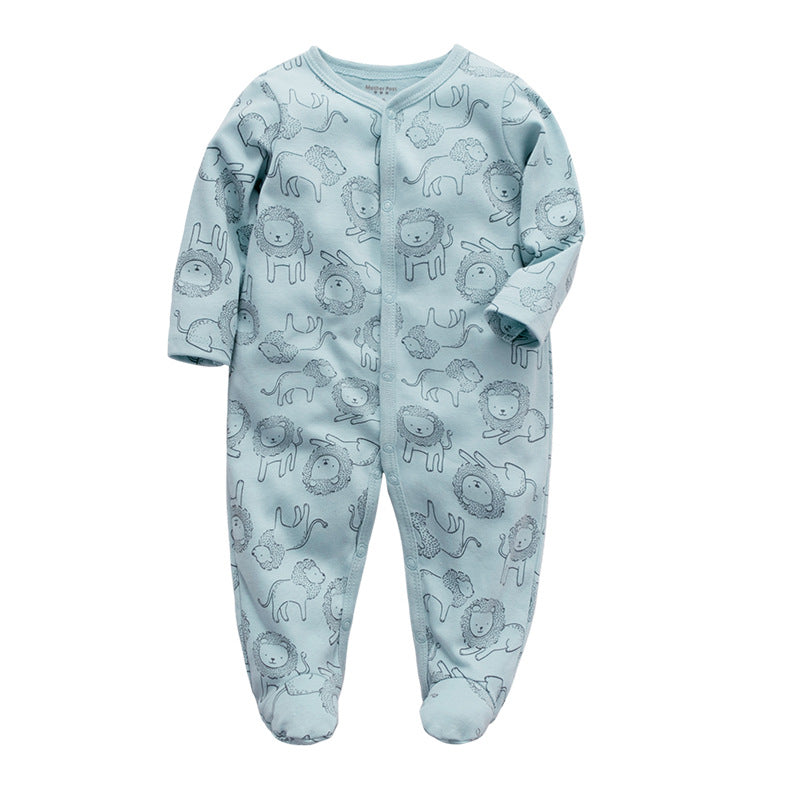 Baby cotton print jumpsuit