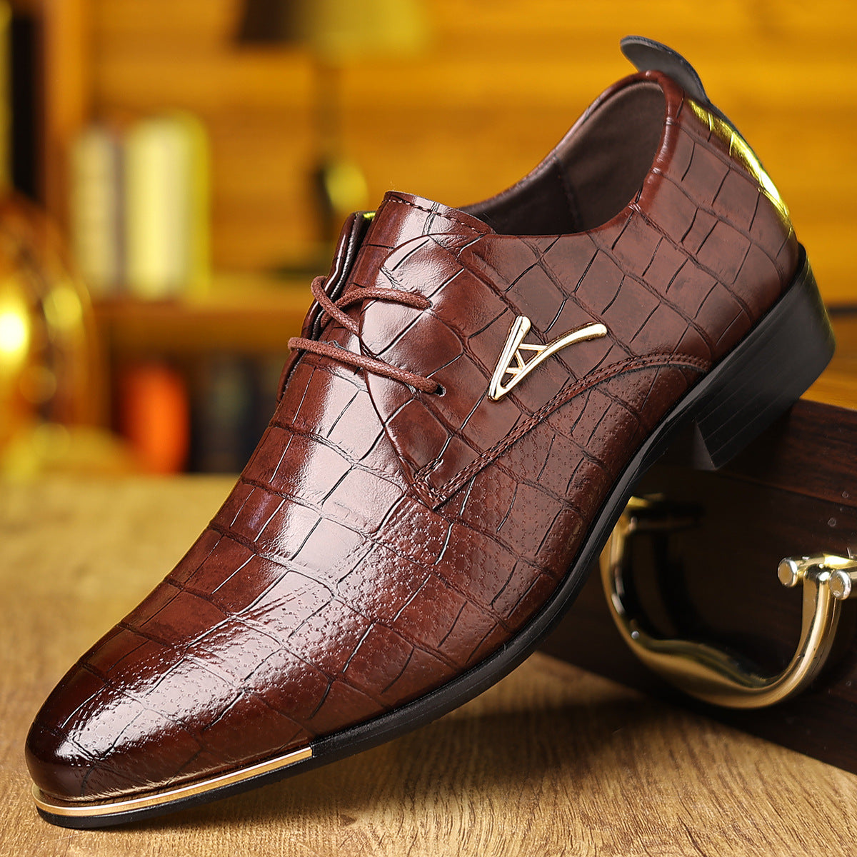 Men plus size  business Leather Shoes