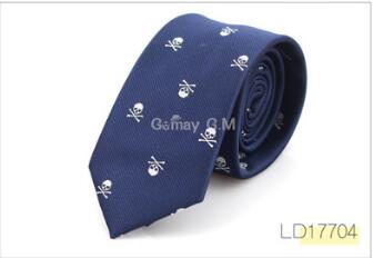 Polyester Skull Tie Halloween Party Accessories