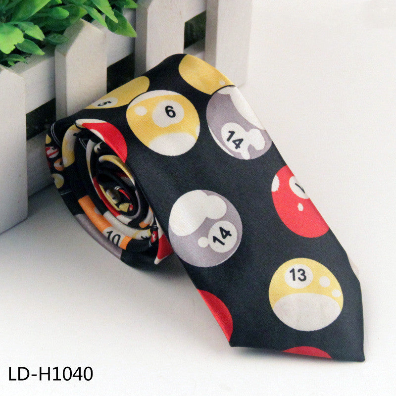 Fashion Casual Men's Polyester Silk Printed Tie