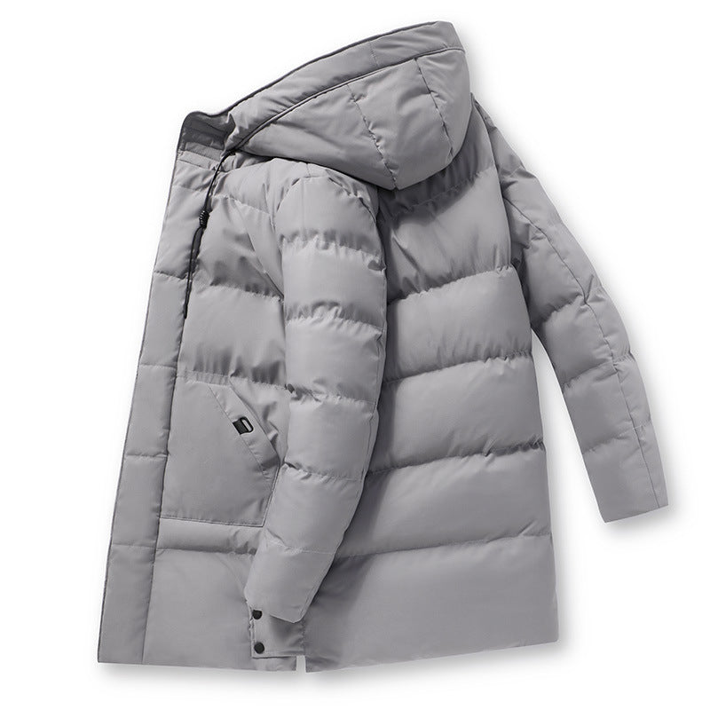 Middle-aged New Mid-length Cotton-padded Jacket For Men