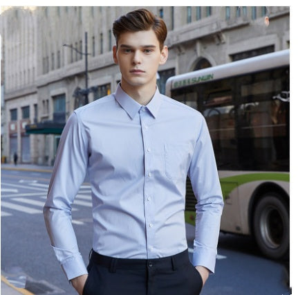 White Shirt Men's Long-sleeved Non-iron Business Suit