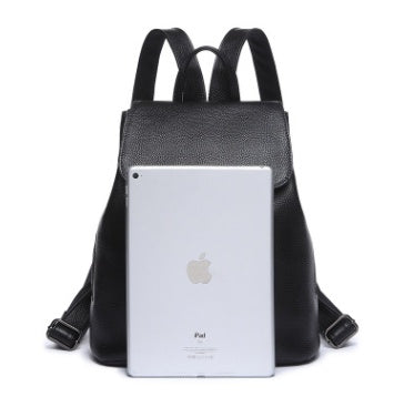 Backpack female Korean version of the new wave ladies casual wild first layer leather bag soft leather simple travel backpack female