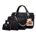 new Korean fashion handbags embossed four piece ladies bag shoulder diagonal handbag