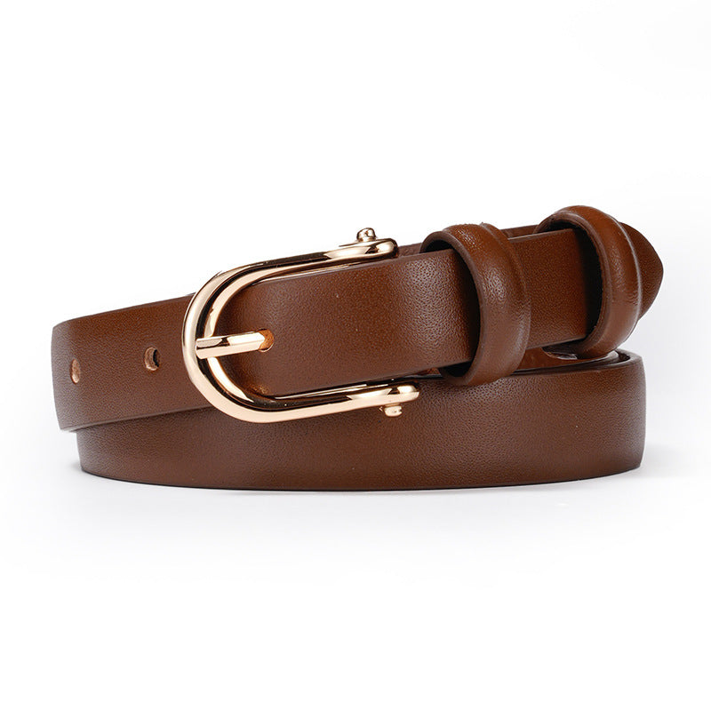 Layer Cowhide Pin Buckle belt