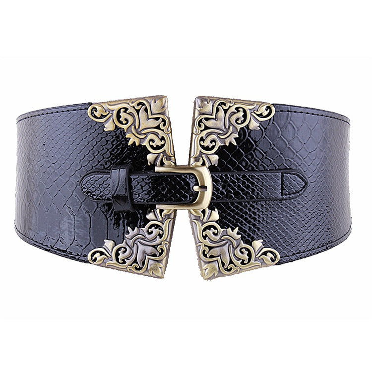 European and American wild elastic wide belt