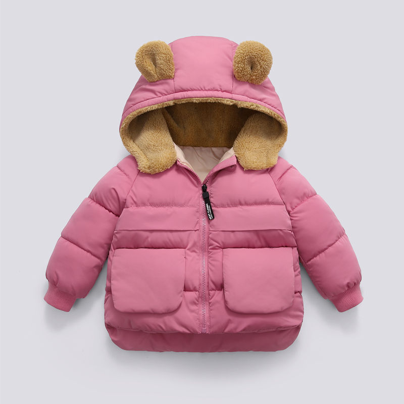Autumn And Winter Short Thick Hooded Warm Jacket
