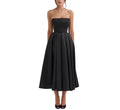 Black strapless dress on a white background from Diamond Sadaf Canada 