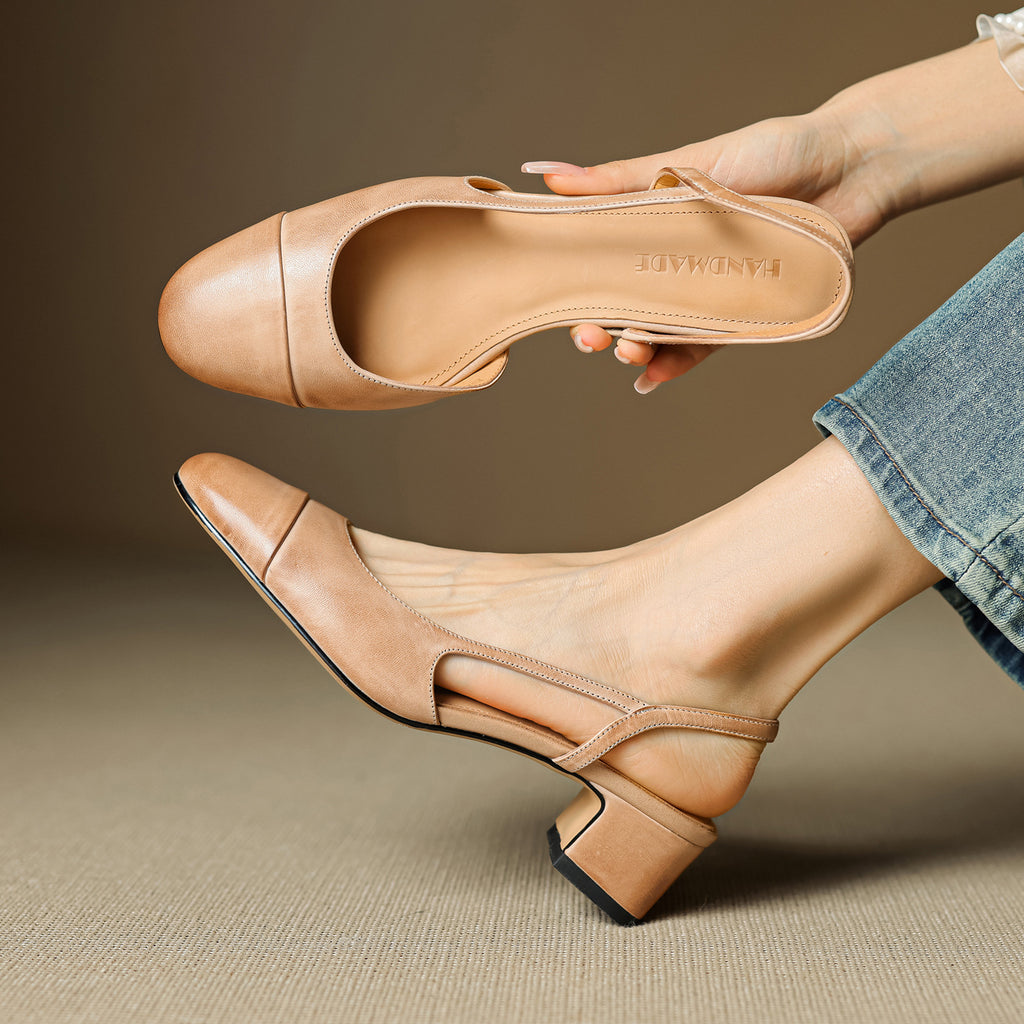 French Retro Back Roman Sandals