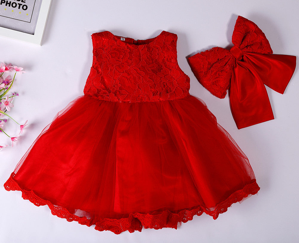 The new baby Bow Dress Dress