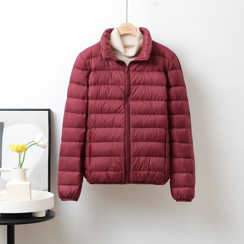 Jacket  Short Stand Collar Hooded