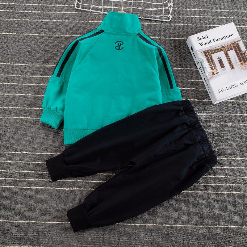 Sports Style Striped Two-piece