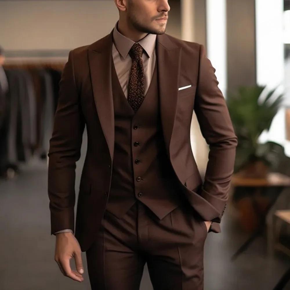 Men's High Sense Temperament Banquet Business Slim Fit Fashion Men's Suit