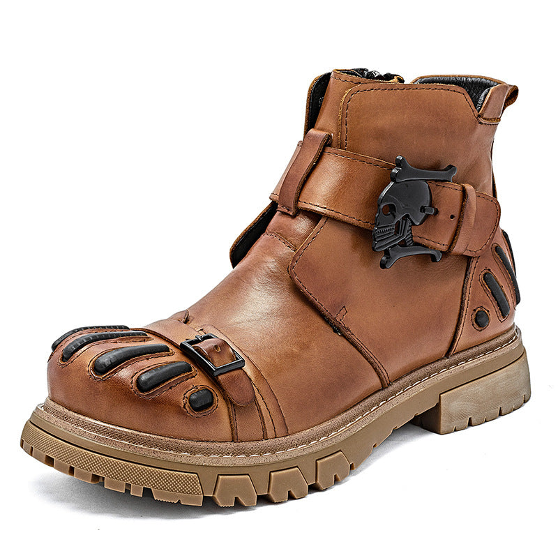 Punk Rock Tooling Machinery Car  Martin Boots