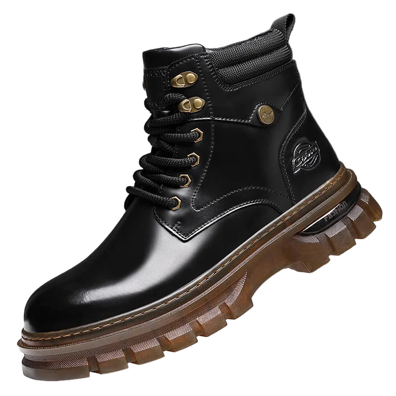 Fleece-lined Warm Cotton British Style Platform Boots