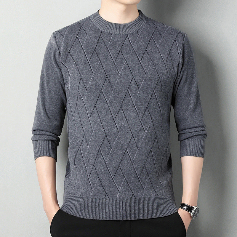 Men's Loose Round Neck Warm Sweater