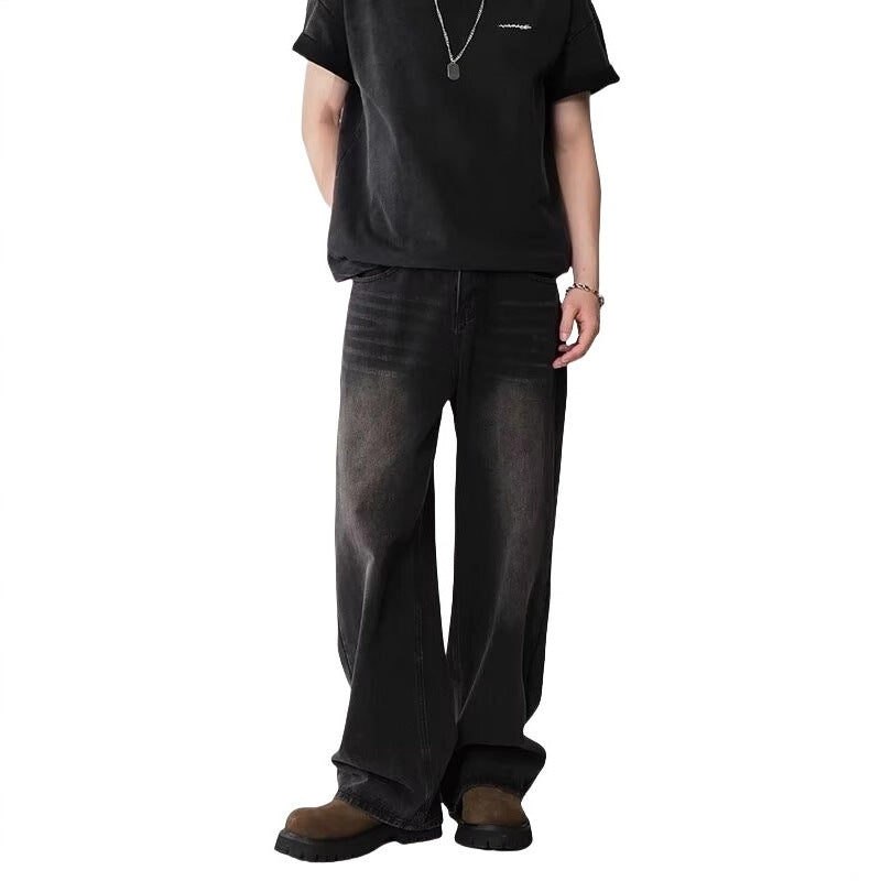 Mens Straight-Leg Denim Jeans