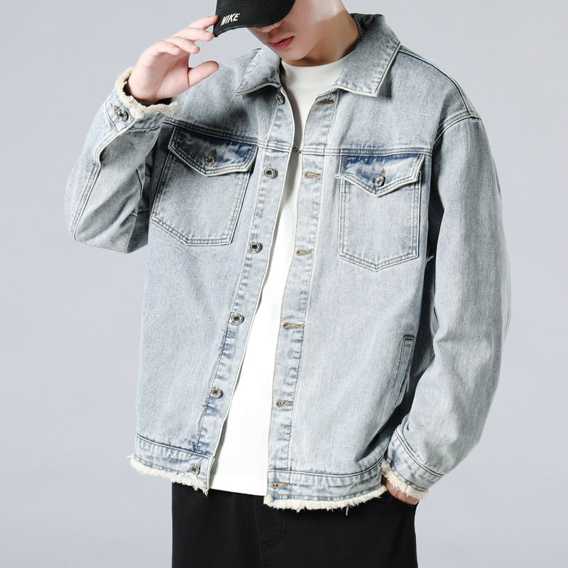 Denim Jacket  Cotton Loose
