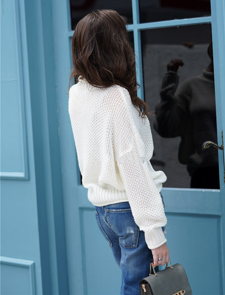 Women’s High Neck Knit Sweater