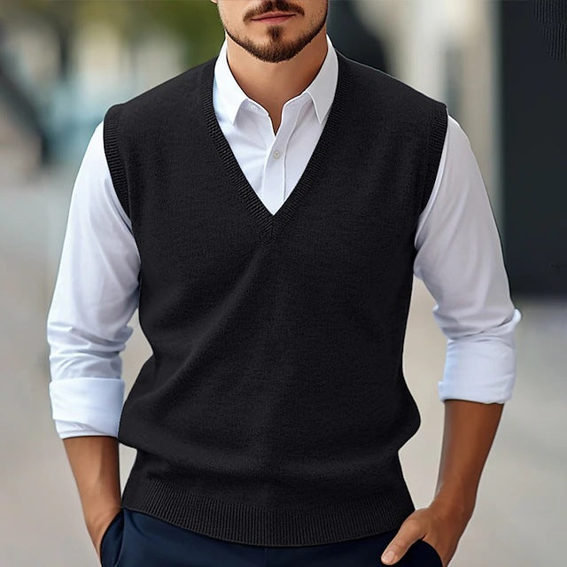 Men's Sleeveless Sweater Vest Casual