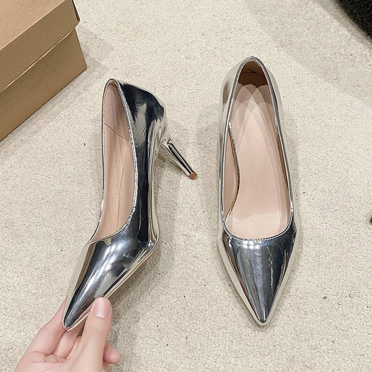 Pointed Slip-on High-grade Stiletto Heel Heel Temperament