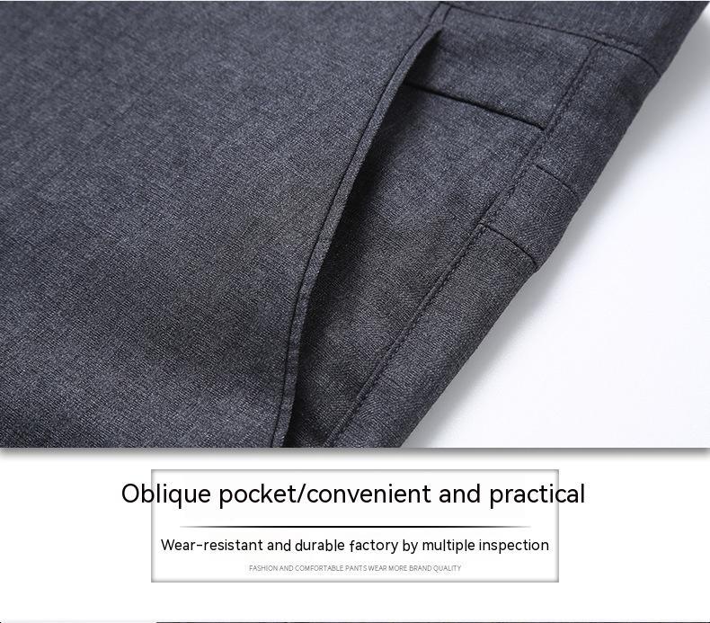 Loose Drooping Ultra-thin Breathable High Waist Middle-aged Leisure Suit Pants