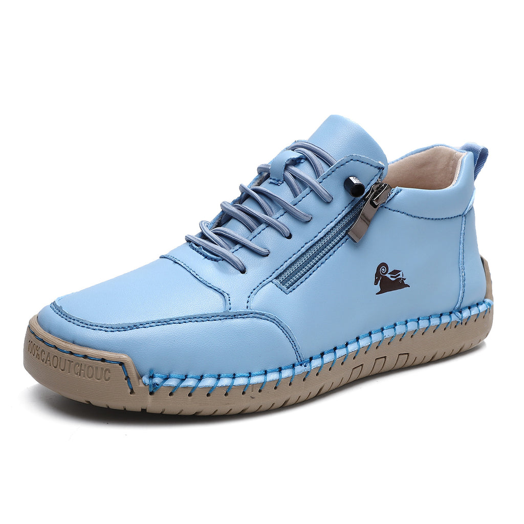 Handmade Stitching Female Soft Bottom Flat Shoes Casual