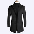 Middle-aged Men's Coat Stand-up Collar Woolen Coat