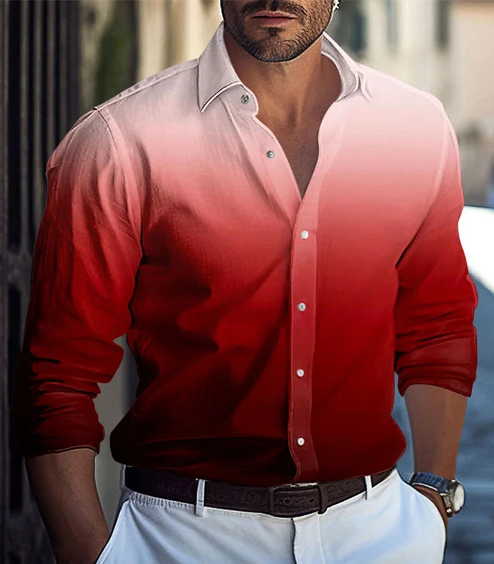 Multi-Color Gradient Pattern Printed shirt